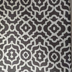 Fabrics by Waverly Inspirations Screen Print Gray & White Lattice